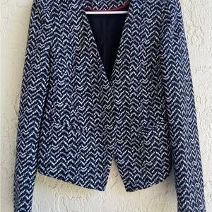 Mario Serrani Black and White Patterned Blazer